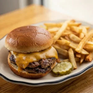 Kids Burger With Fries