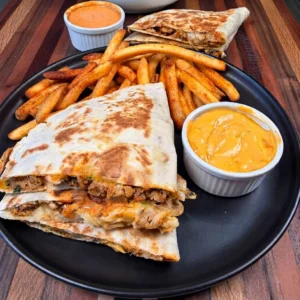 Kids Chicken Quesadilla With Fries