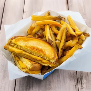 Kids Grilled Cheese With Fries
