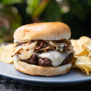 Mushroom Cheese Burger